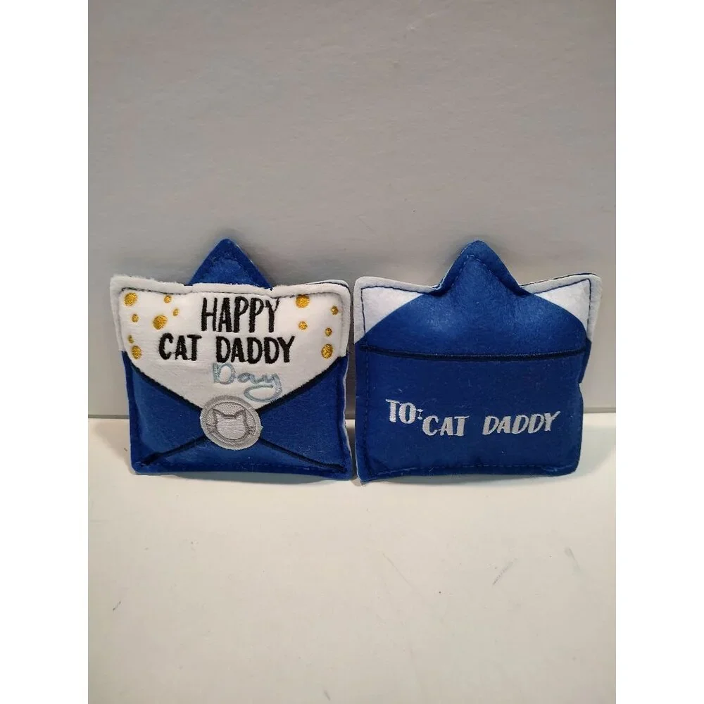 Father's Day Cat Daddy Letter Plush Cat Toy With Catnip By Frisco - Picture 10 of 14